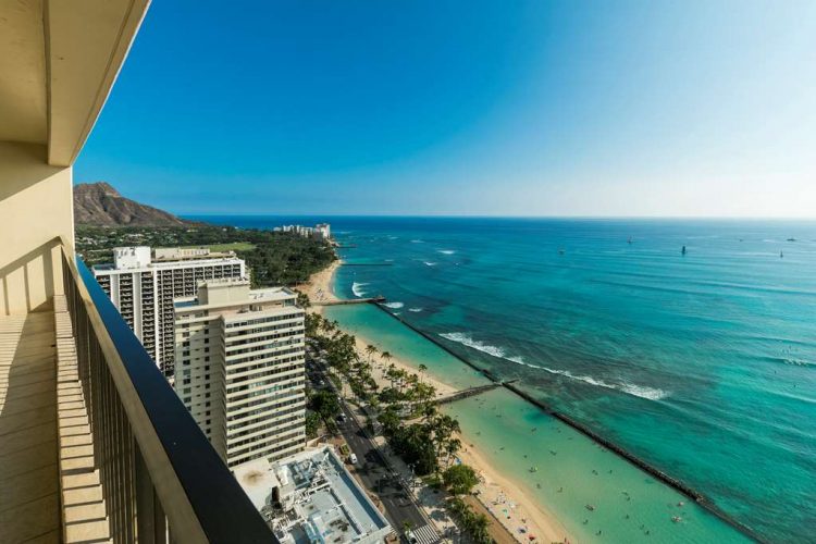 Aston Waikiki Beach Tower - 2 Bedroom Oceanfront Premium Lanai