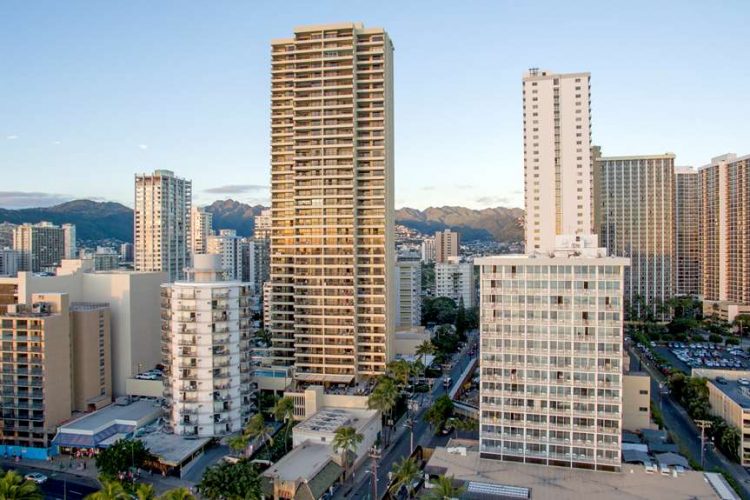 Aston Waikiki Beach Tower - Aerial