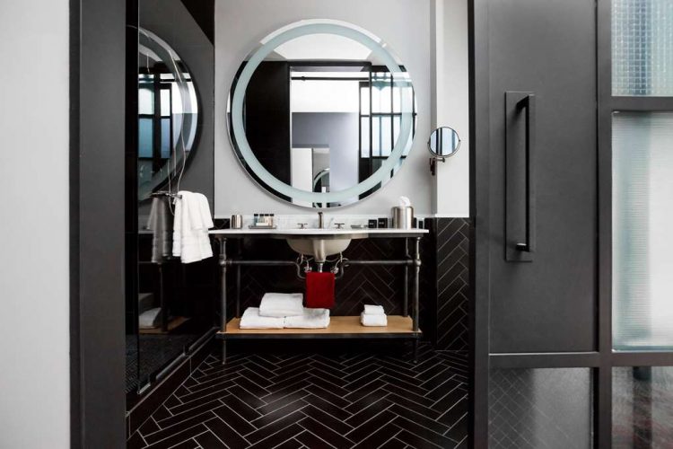Glass Paneled Bathroom