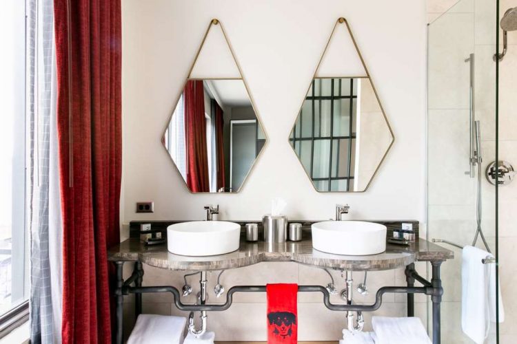 Double Vanity with Custom Shower