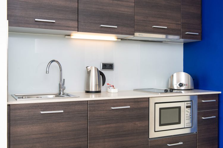 Capri by Fraser Barcelona Spain Room Detail One Bedroom Deluxe Kitchenette