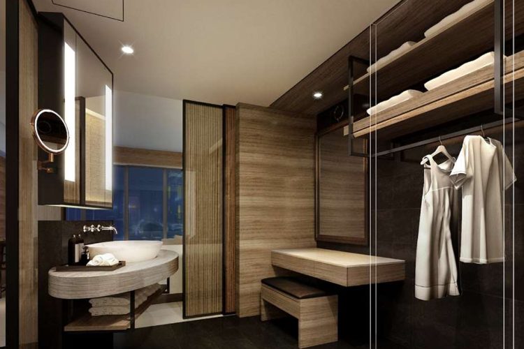 Guest room bath