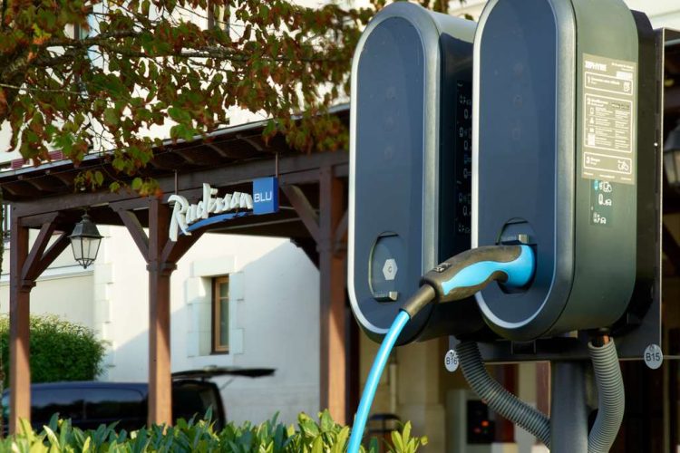 Electric car charging stations