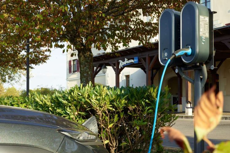 Electric car charging stations