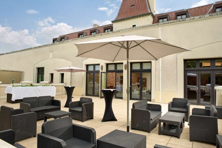 Conference center terrace