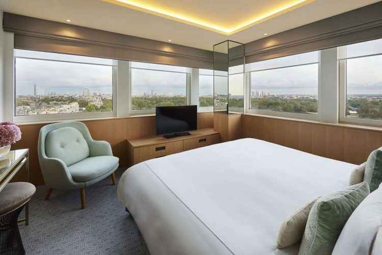 Royal Lancaster Ben Carpenter Park Bedroom v All Lights On