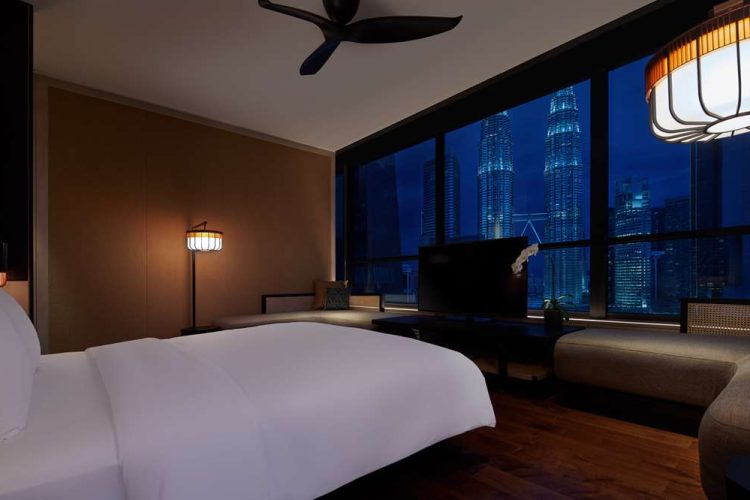 Ruma Suite bedroom night
