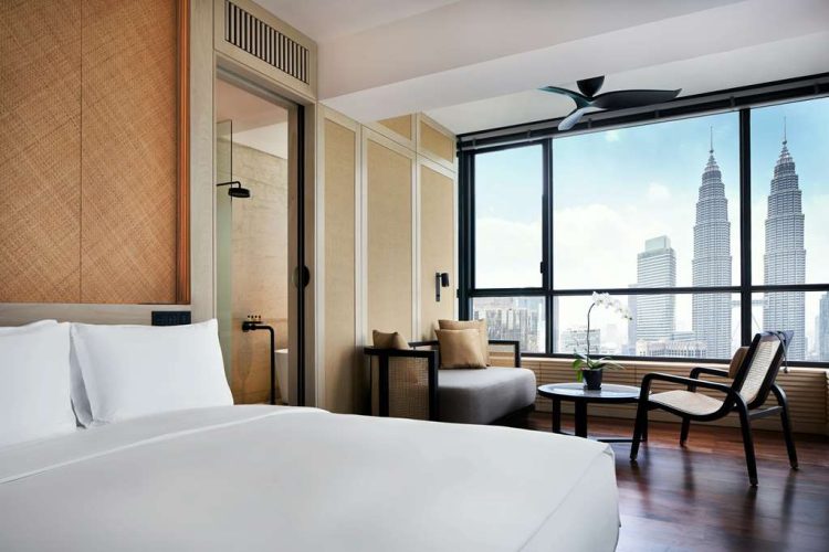 Deluxe Suite Bedroom View toward Window