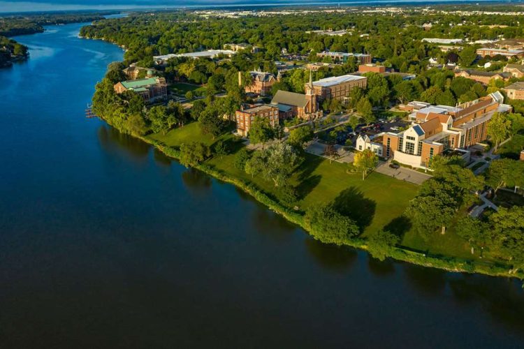 St Norbert College Campus Center located on the Fox River