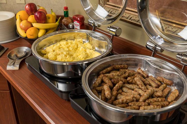 Assorted breakfast items