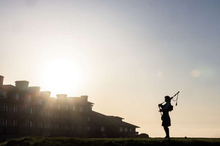 Spanish Bay Bagpiper