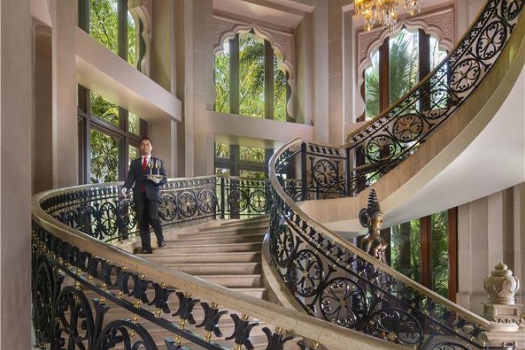Lobby staircase mood