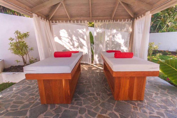 Outdoor patio massage